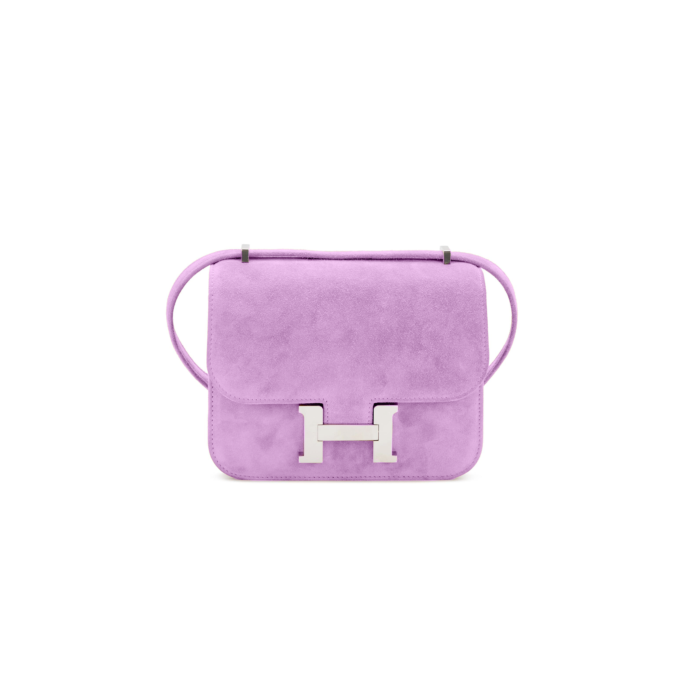 HERMES MASTER CONSTANCE 18 SUEDE PALLADIUM HARDWARE (18*15*4cm)